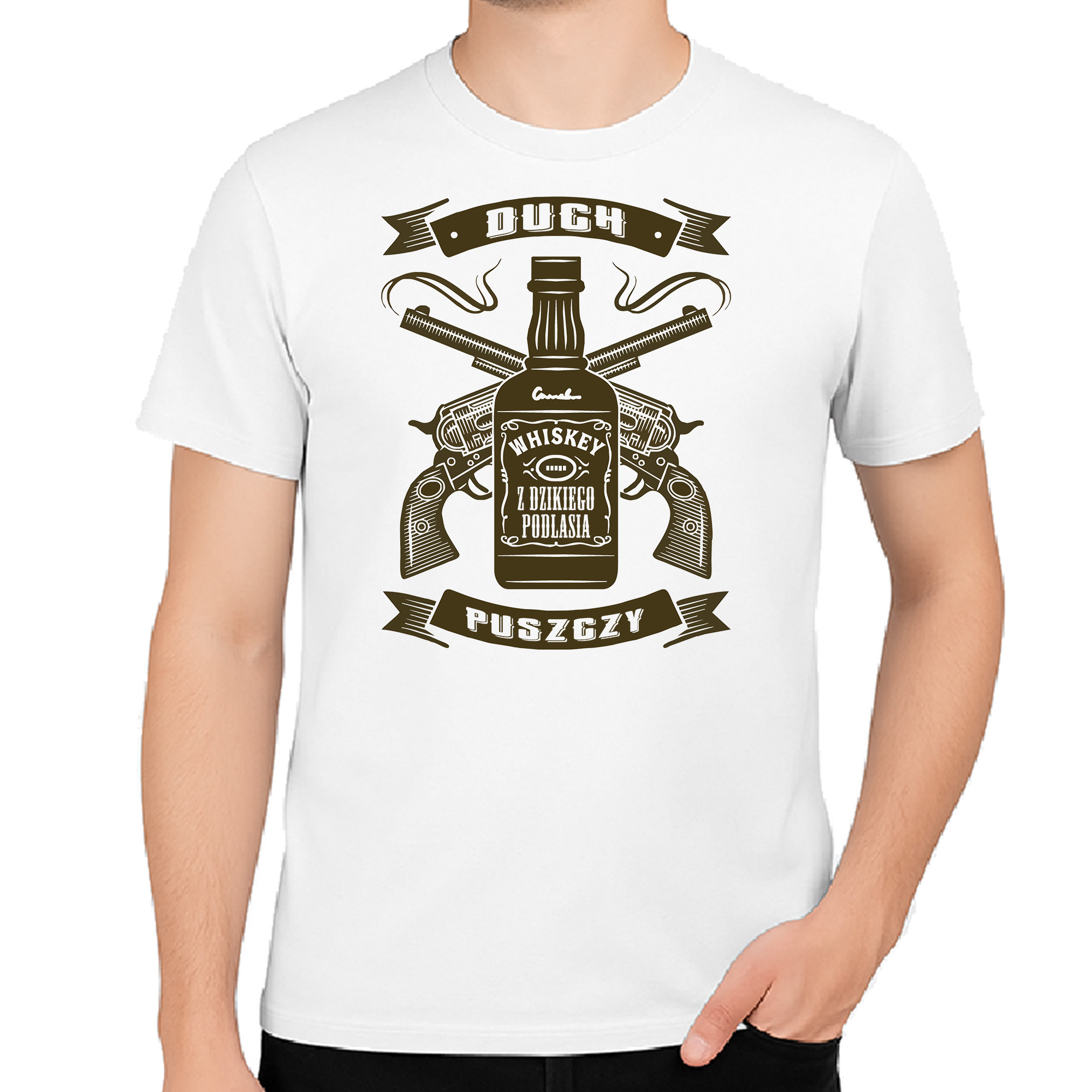 Koszulka męska Duch Puszczy - Whiskey z Dzikiego Podlasia