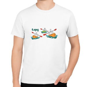 Koszulka męska Łapy - Kajakowa Stolica Podlasia