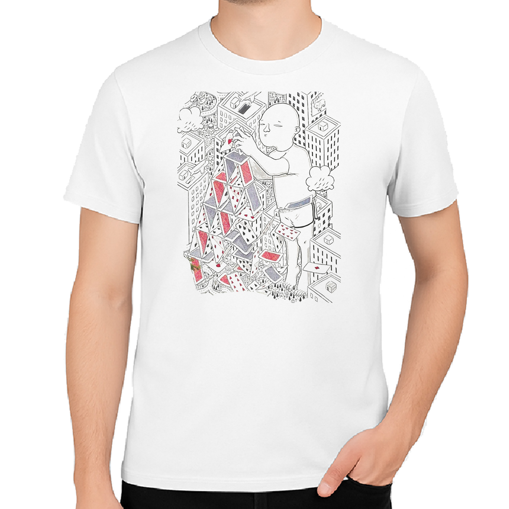 Koszulka męska Miasto z Kart - Podlaski Street Art