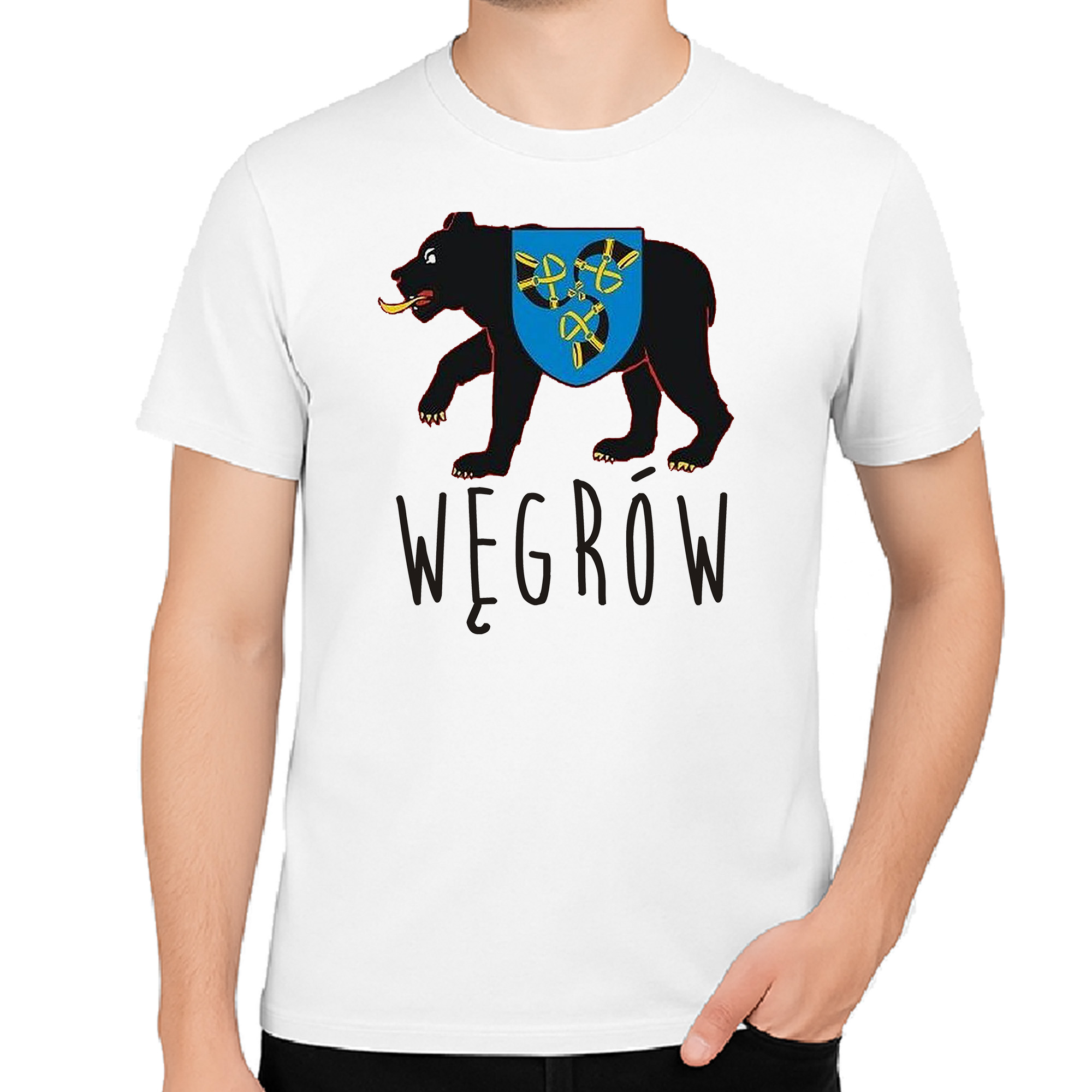 Koszulka męska Pamiątka Podlaska z Węgrowa