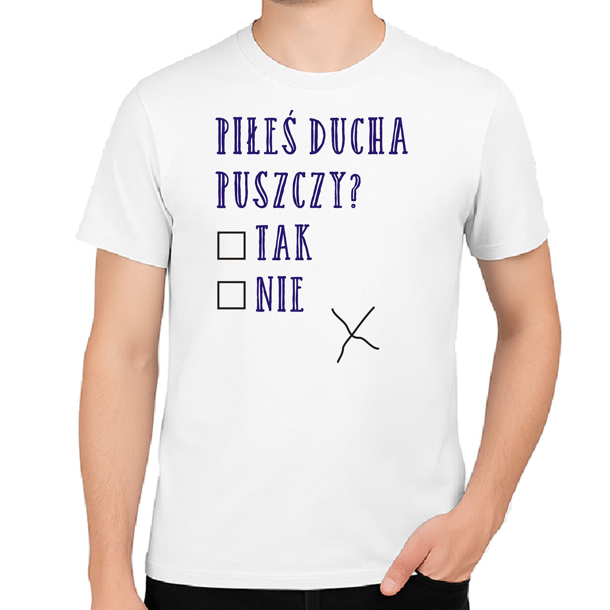 Koszulka męska Piłeś Ducha Puszczy - Ankieta Podlaska