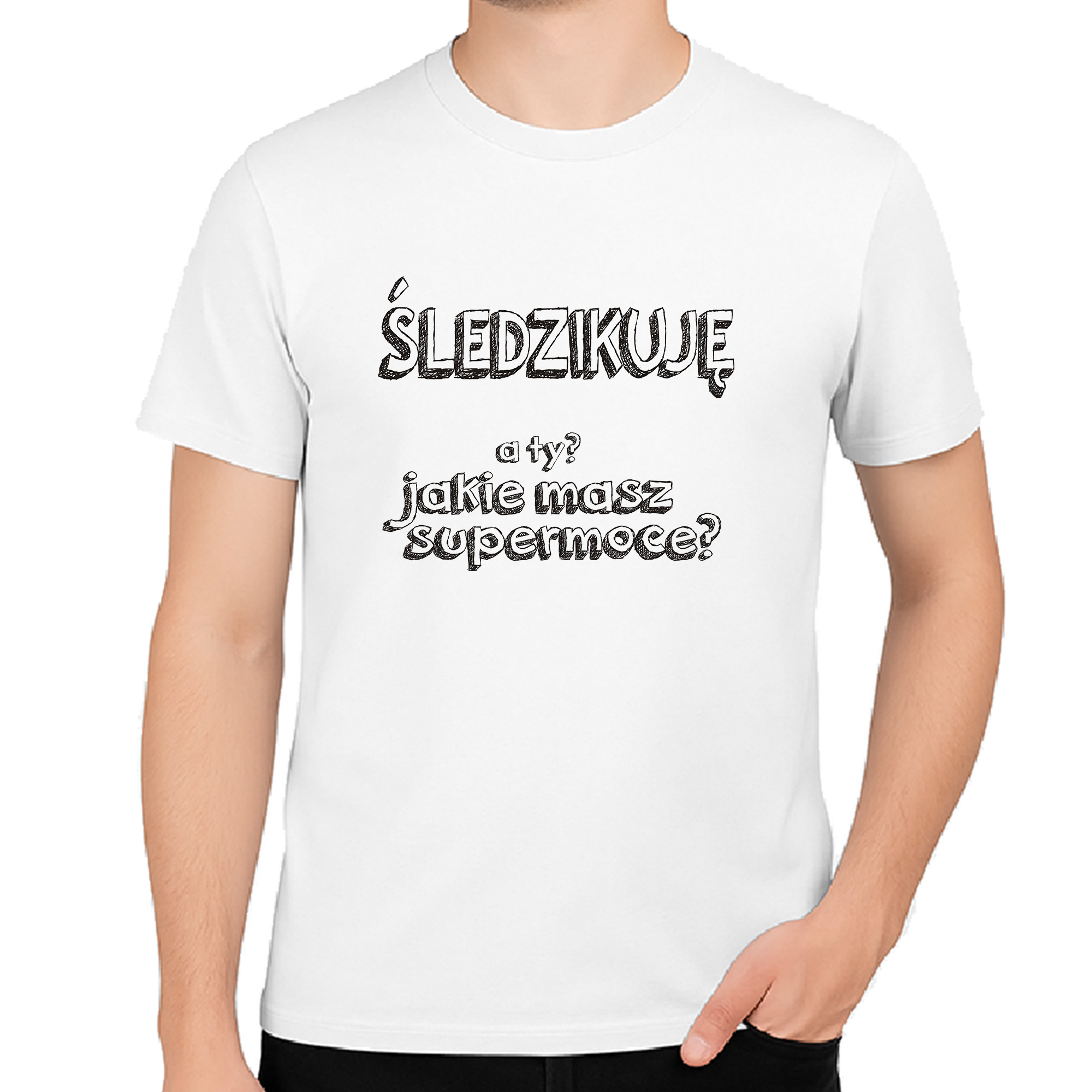 Koszulka męska Podlaska Supermoc - Śledzikuję