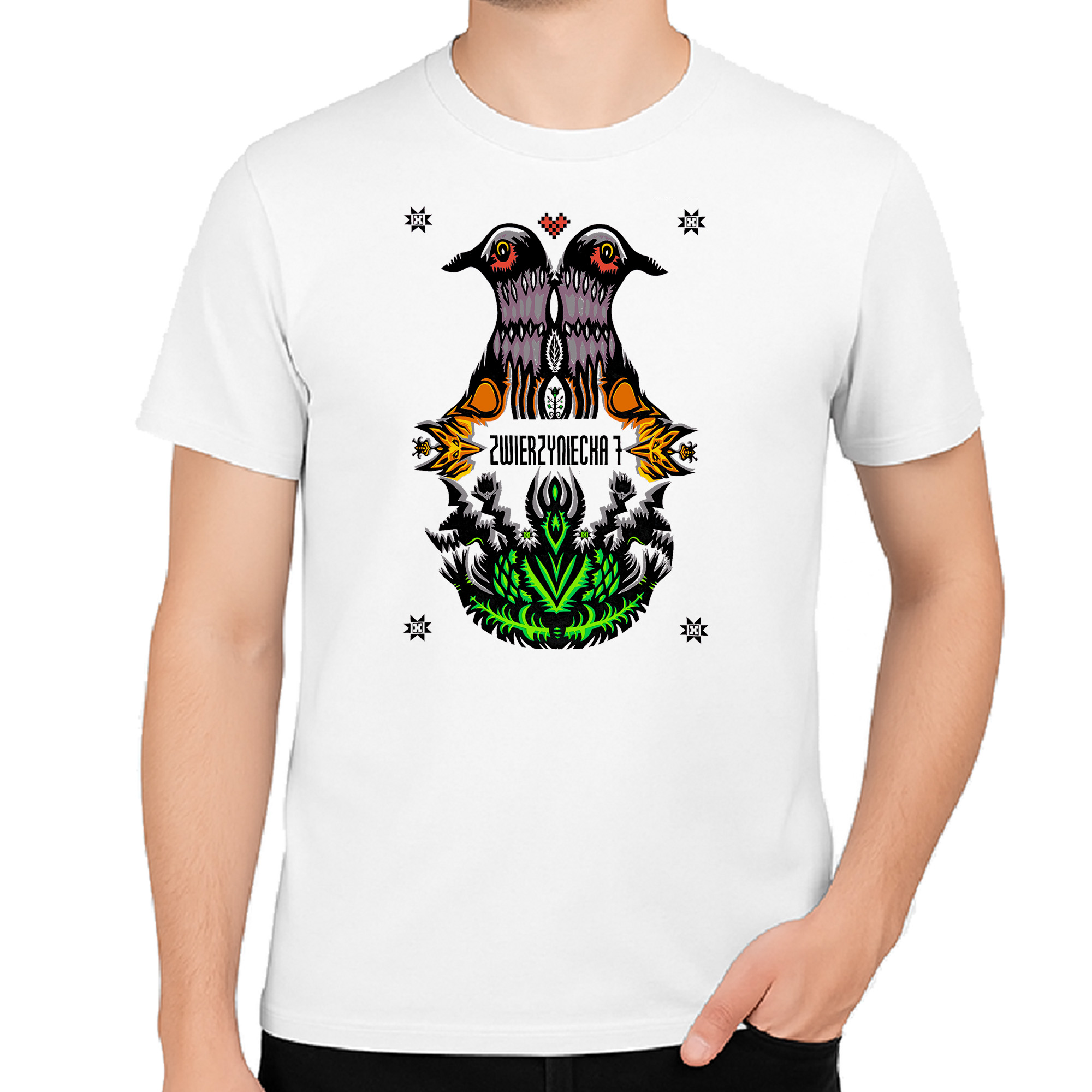 Koszulka męska Podlaska Wycinanka - Zwierzyniecka 7
