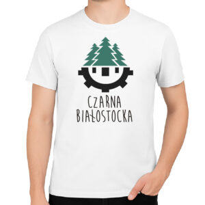 Koszulka męska Podlaskie Lasy - Czarna Białostocka