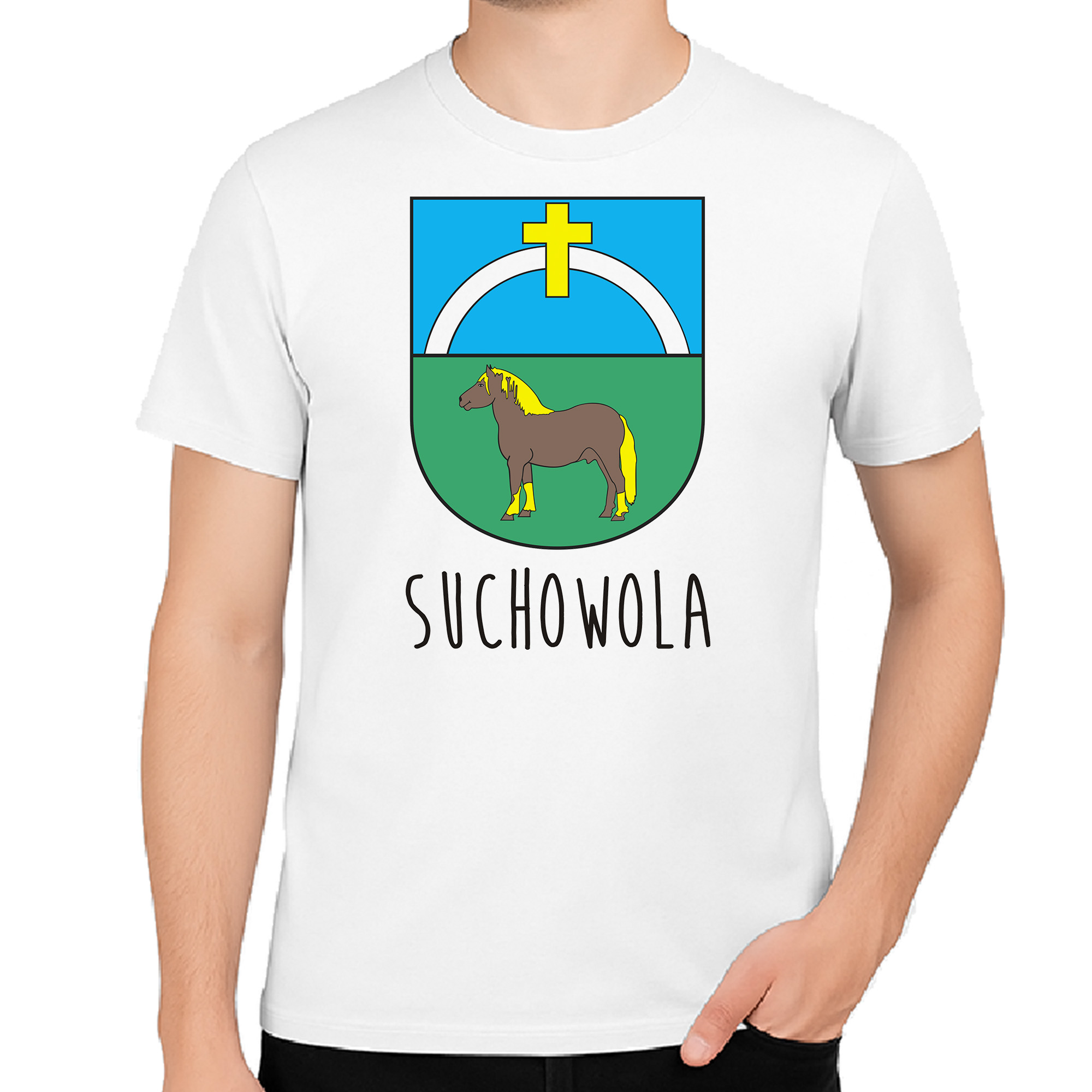 Koszulka męska Środek Europy To Suchowola!