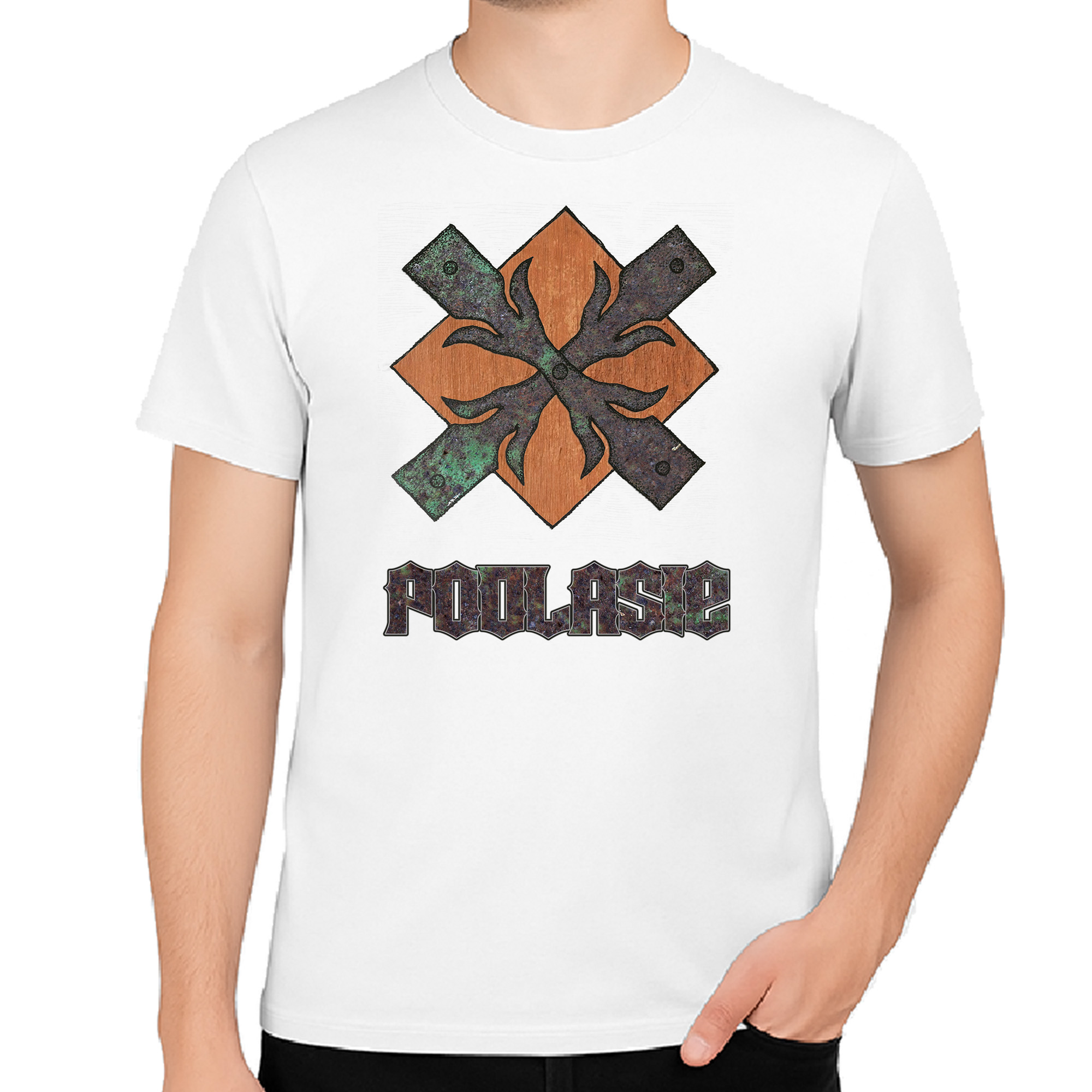 Koszulka męska Stal i Drewno - Podlaskie DNA