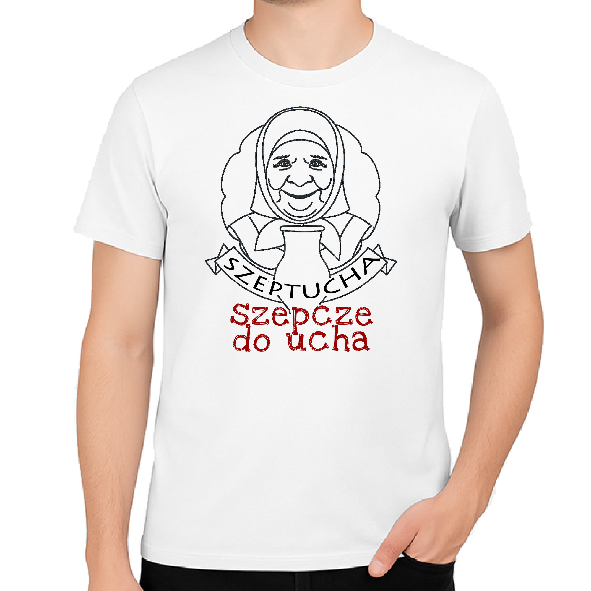 Koszulka męska Szeptuchy z Podlasia - Urok Natury i Magii