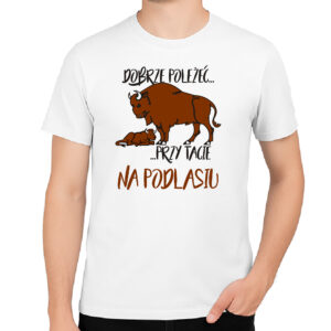 Koszulka męska Żubrza Rodzina - Podlaska Siła