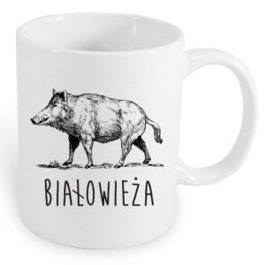 Kubek ceramiczny Białowieża. Śladami Dzika