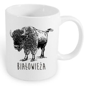 Kubek ceramiczny Białowieża. Śladami Żubra