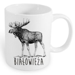 Kubek ceramiczny Białowieża. Śladami łosia