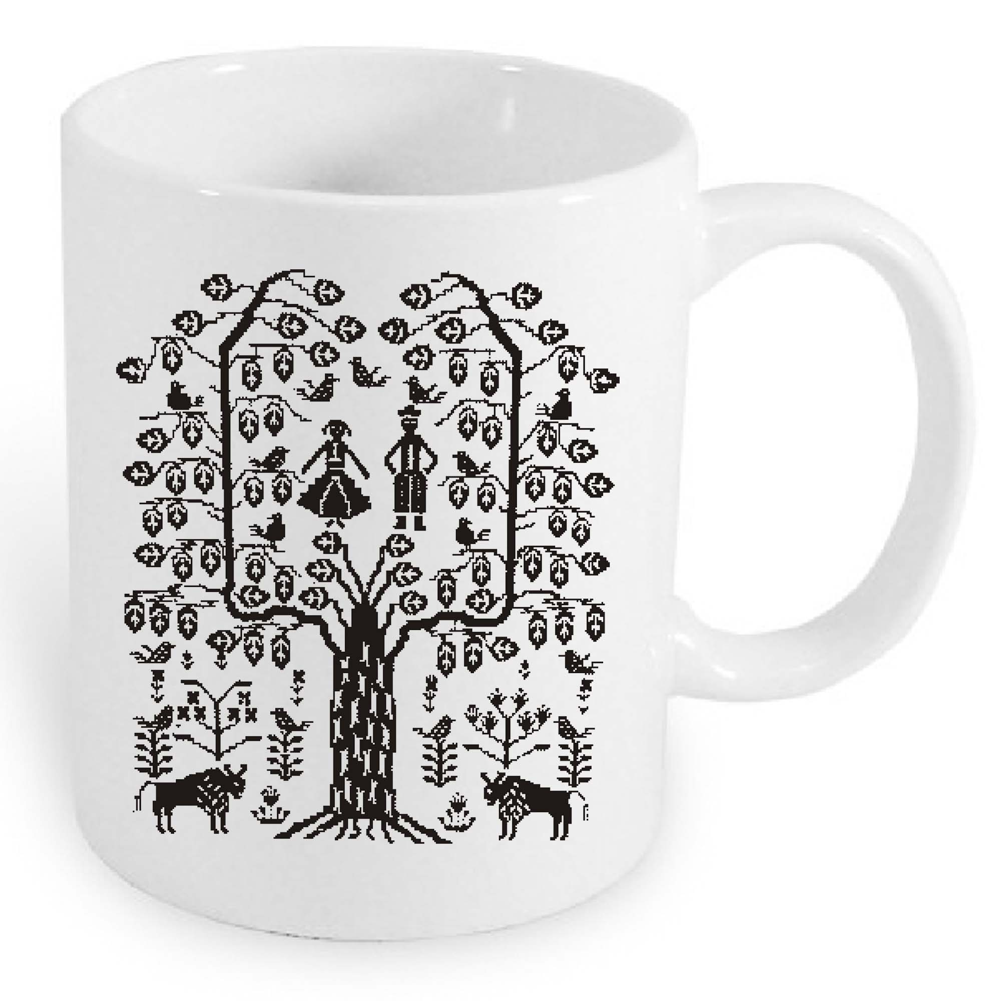Kubek ceramiczny Drzewo Ludowe Podlasia