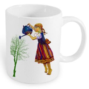 Kubek ceramiczny Dziewczyna z Podlasia