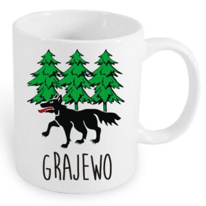 Kubek ceramiczny Grajewo - Wilcza Stolica Podlasia