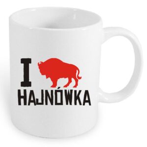 Kubek ceramiczny Kocham Hajnówkę
