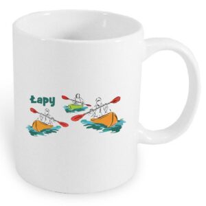 Kubek ceramiczny Łapy - Kajakowa Stolica Podlasia