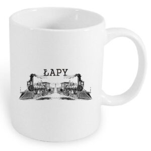 Kubek ceramiczny Łapy - Podlaska Kolej