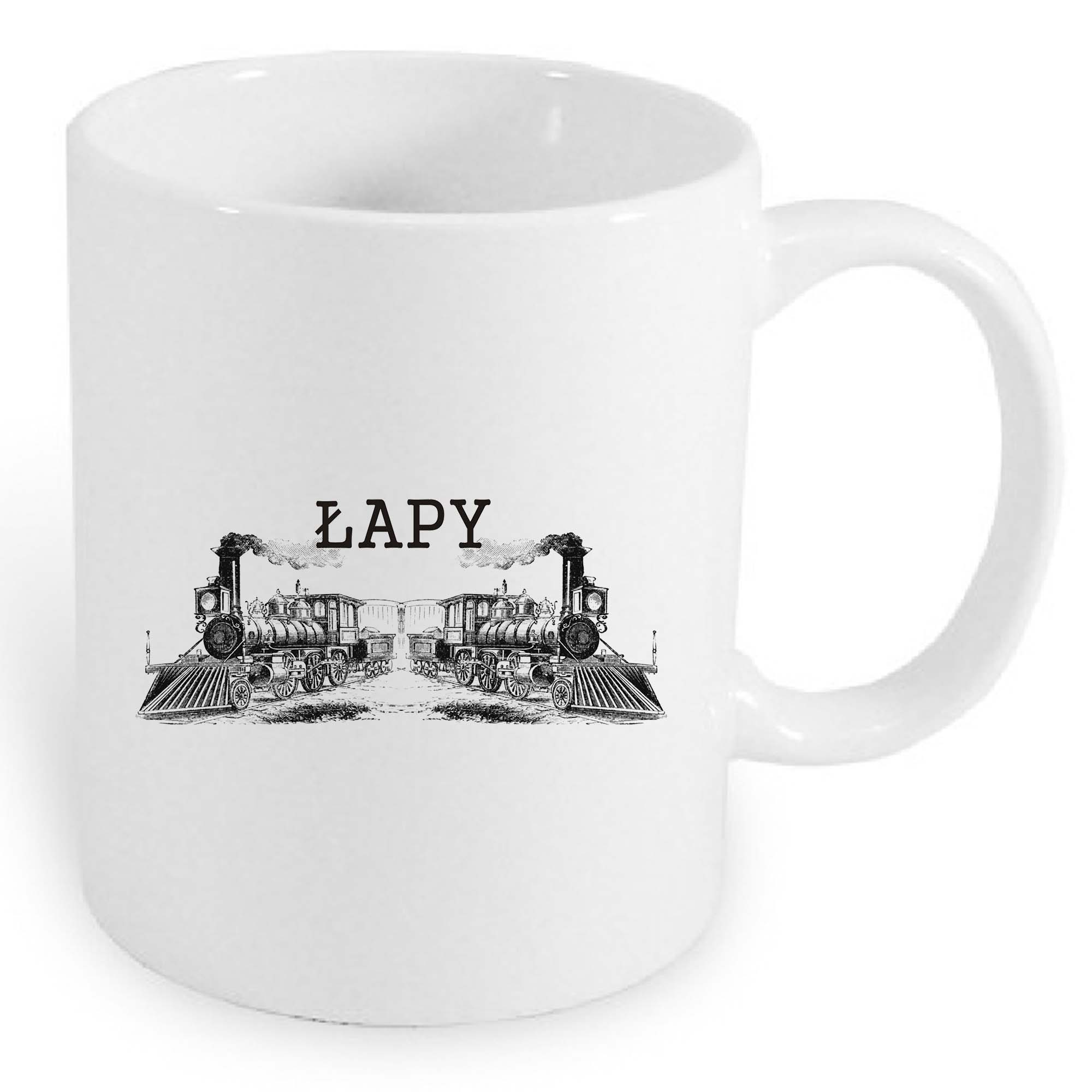 Kubek ceramiczny Łapy - Podlaska Kolej