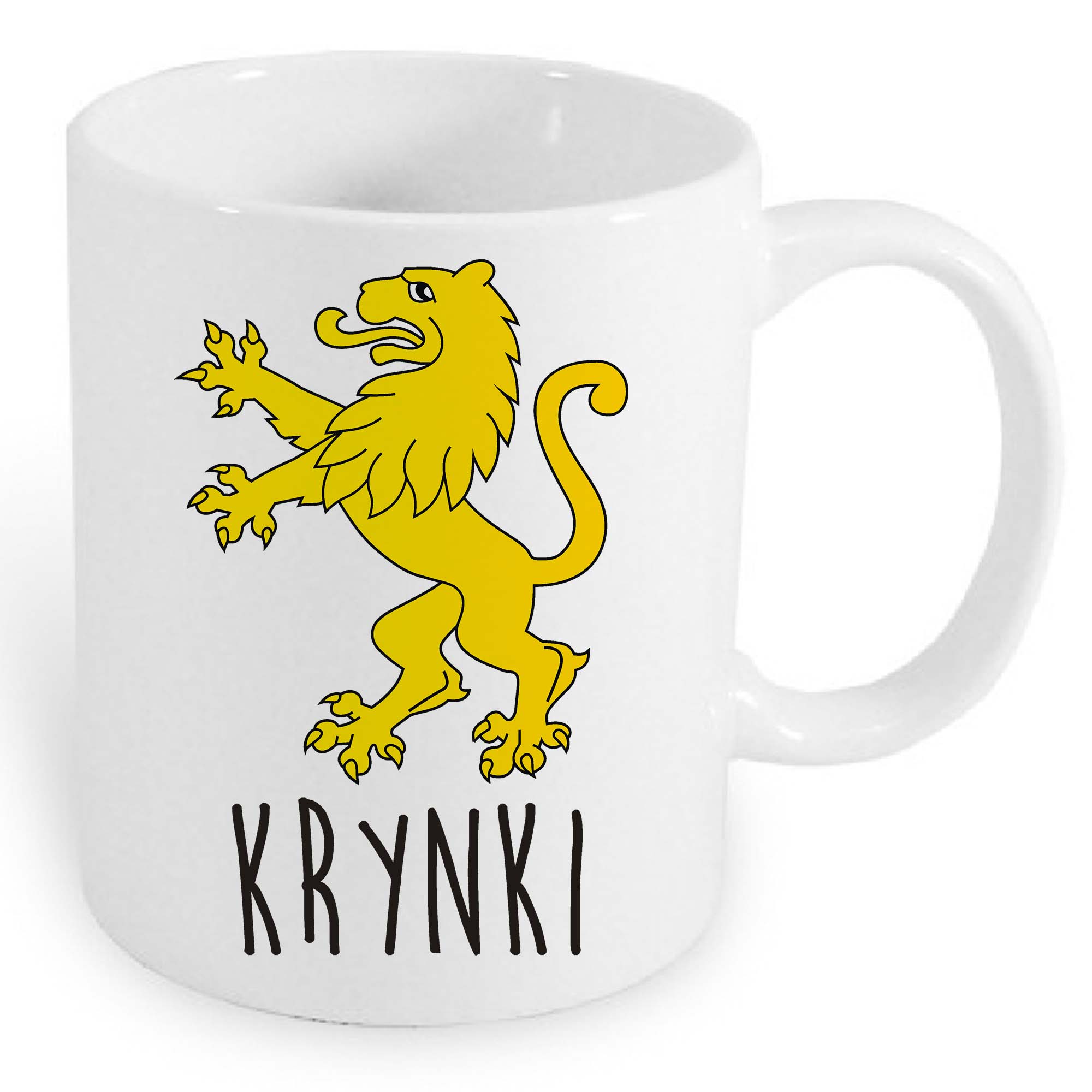 Kubek ceramiczny Lew Podlasia - Krynki