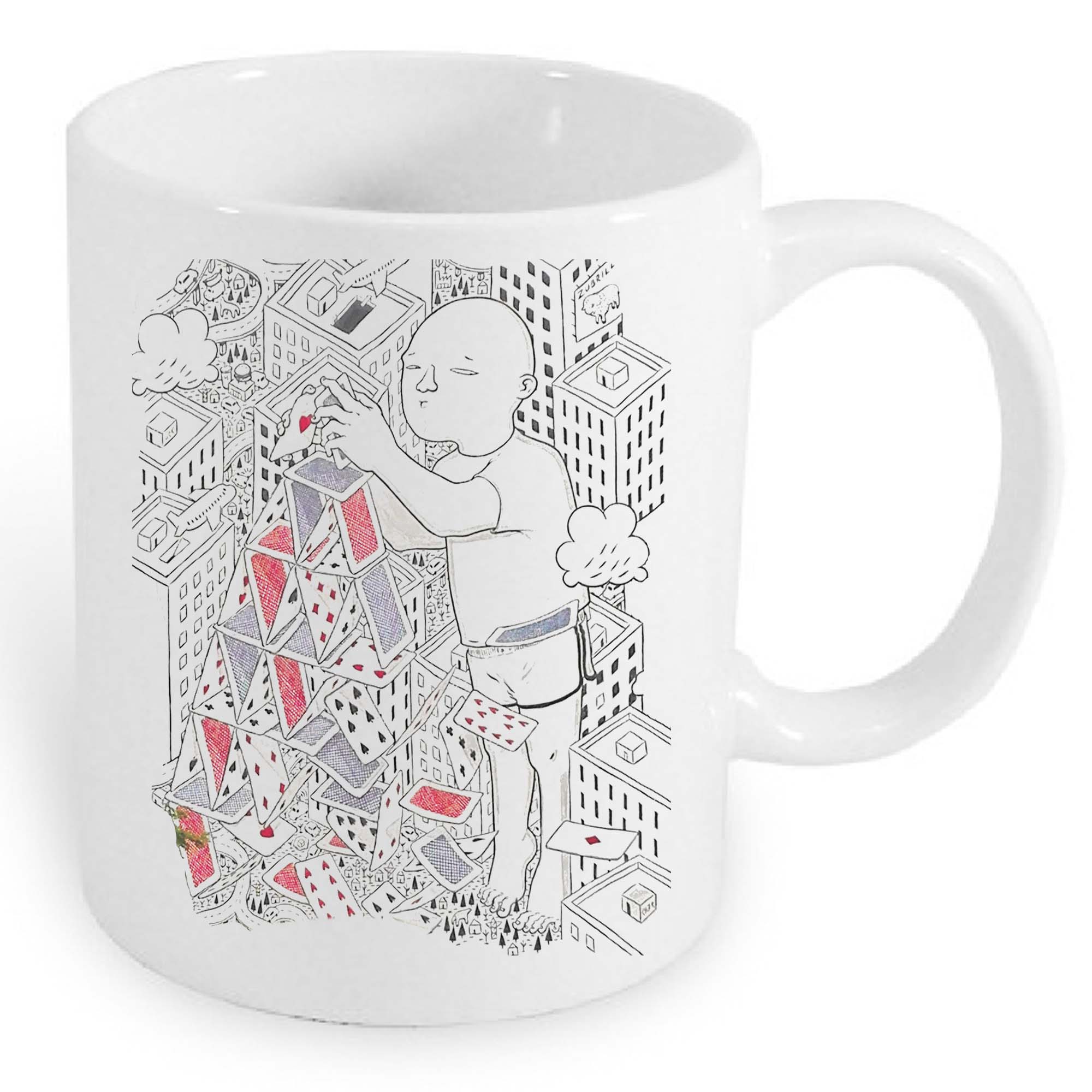 Kubek ceramiczny Miasto z Kart - Podlaski Street Art