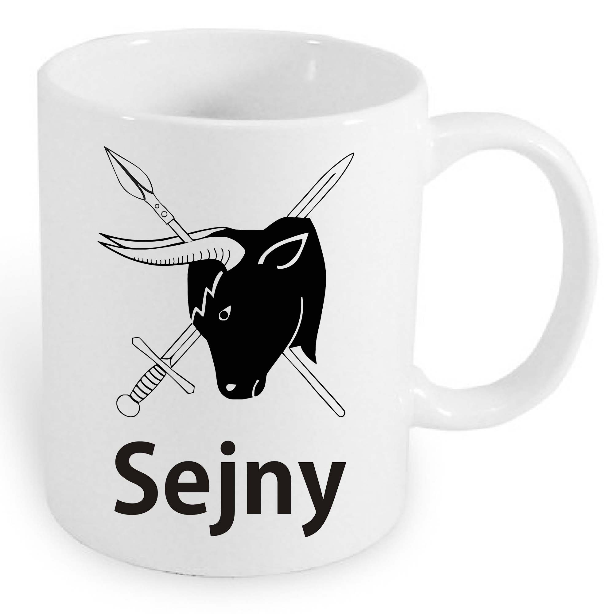 Kubek ceramiczny Pamiątka Podlaska z Sejn