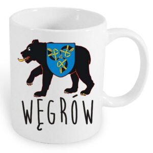 Kubek ceramiczny Pamiątka Podlaska z Węgrowa
