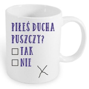 Kubek ceramiczny Piłeś Ducha Puszczy - Ankieta Podlaska