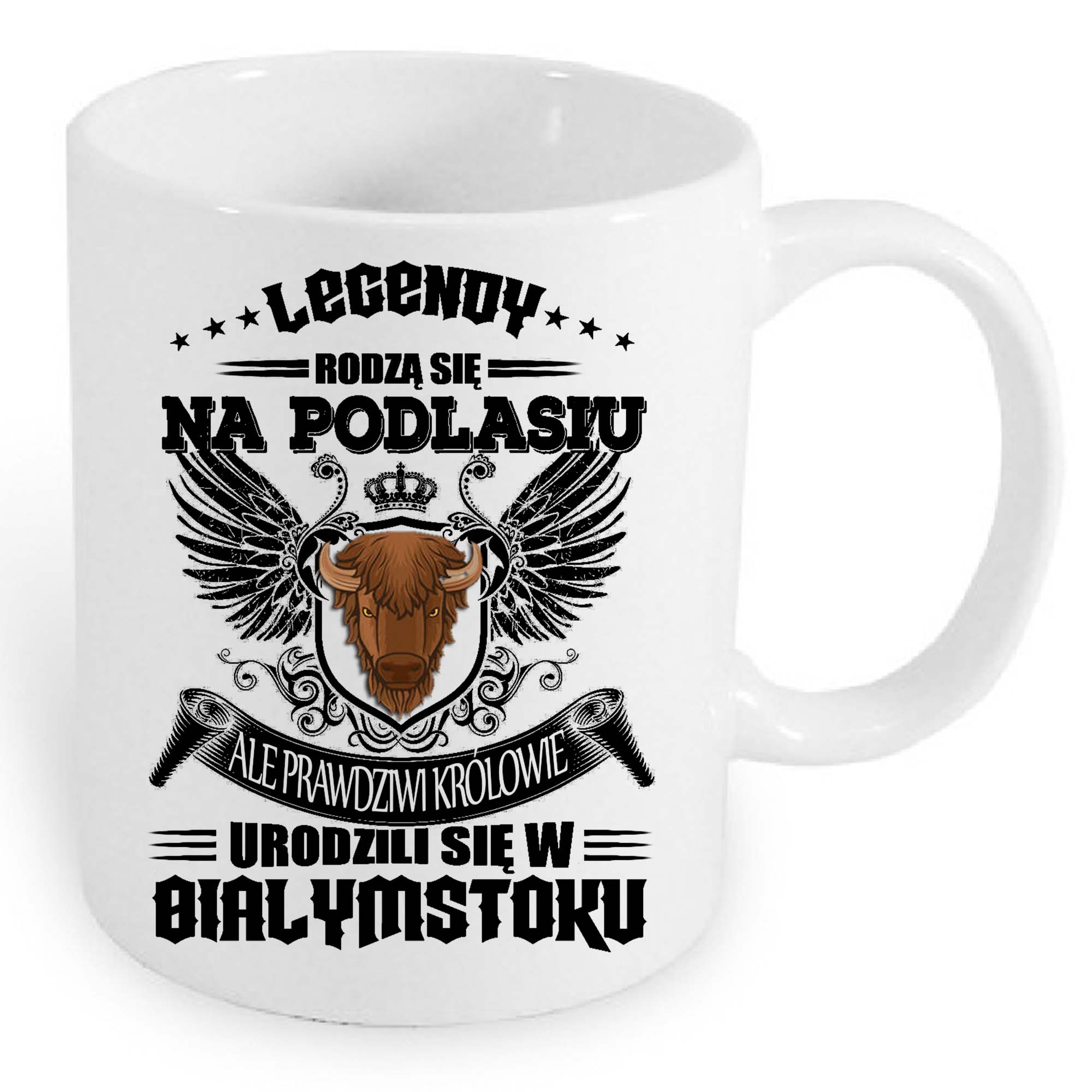 Kubek ceramiczny Podlaska Legenda Królewski Białystok