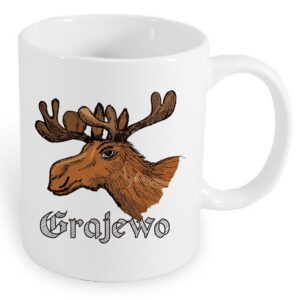Kubek ceramiczny Podlaski Łoś - Grajewo