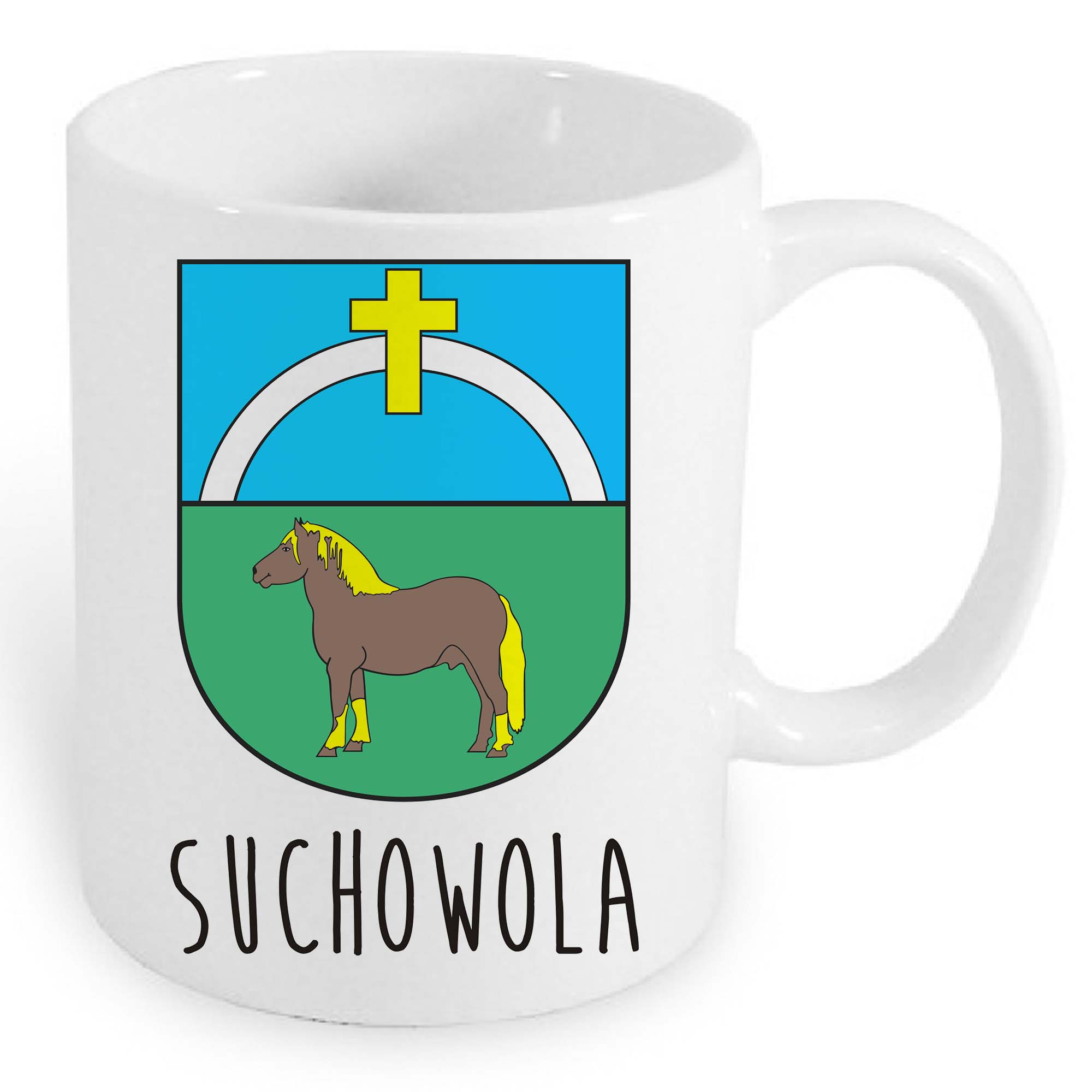 Kubek ceramiczny Środek Europy To Suchowola!