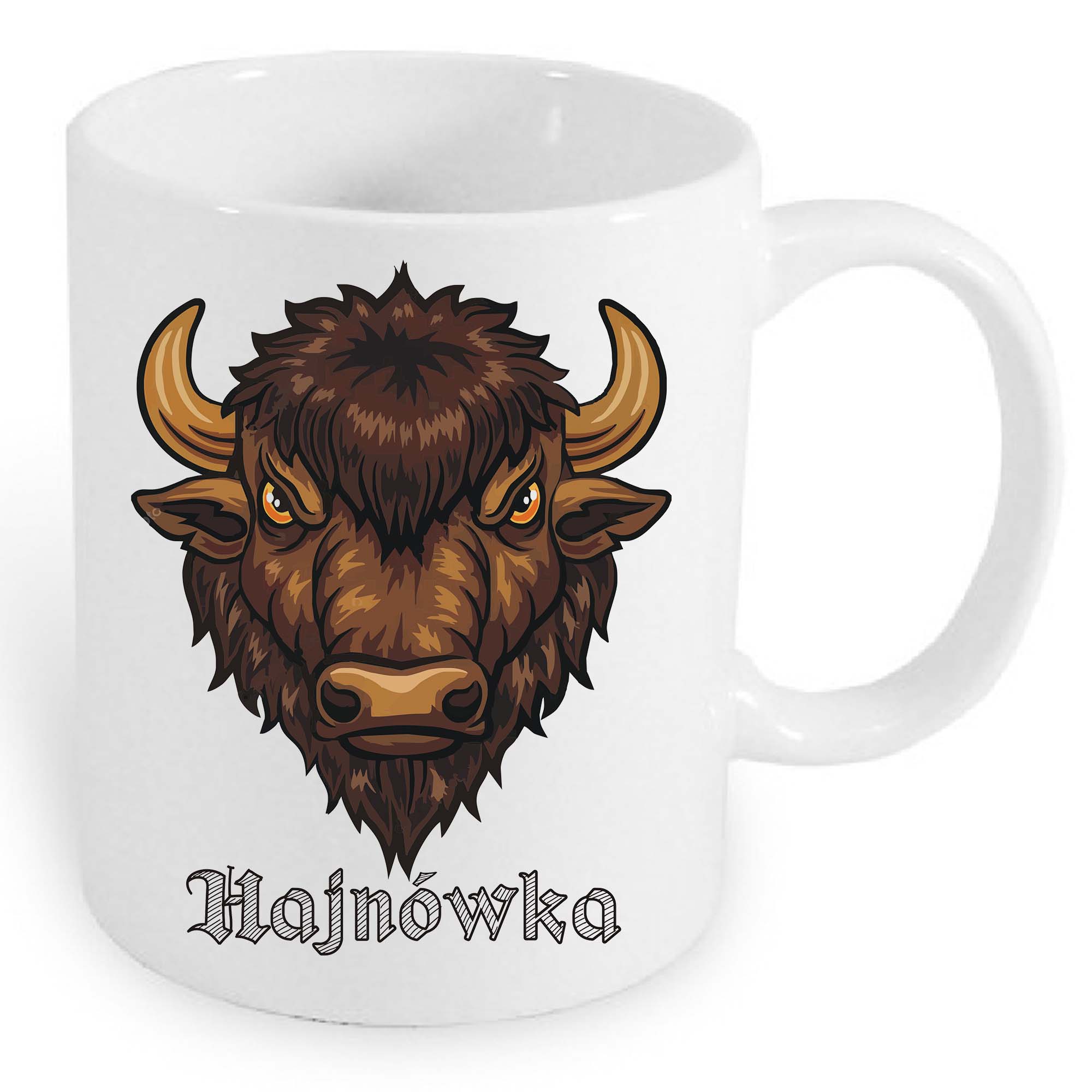 Kubek ceramiczny Żubr - Duma Hajnówki