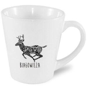 Kubek latte Białowieża. Jeleń z Tradycją