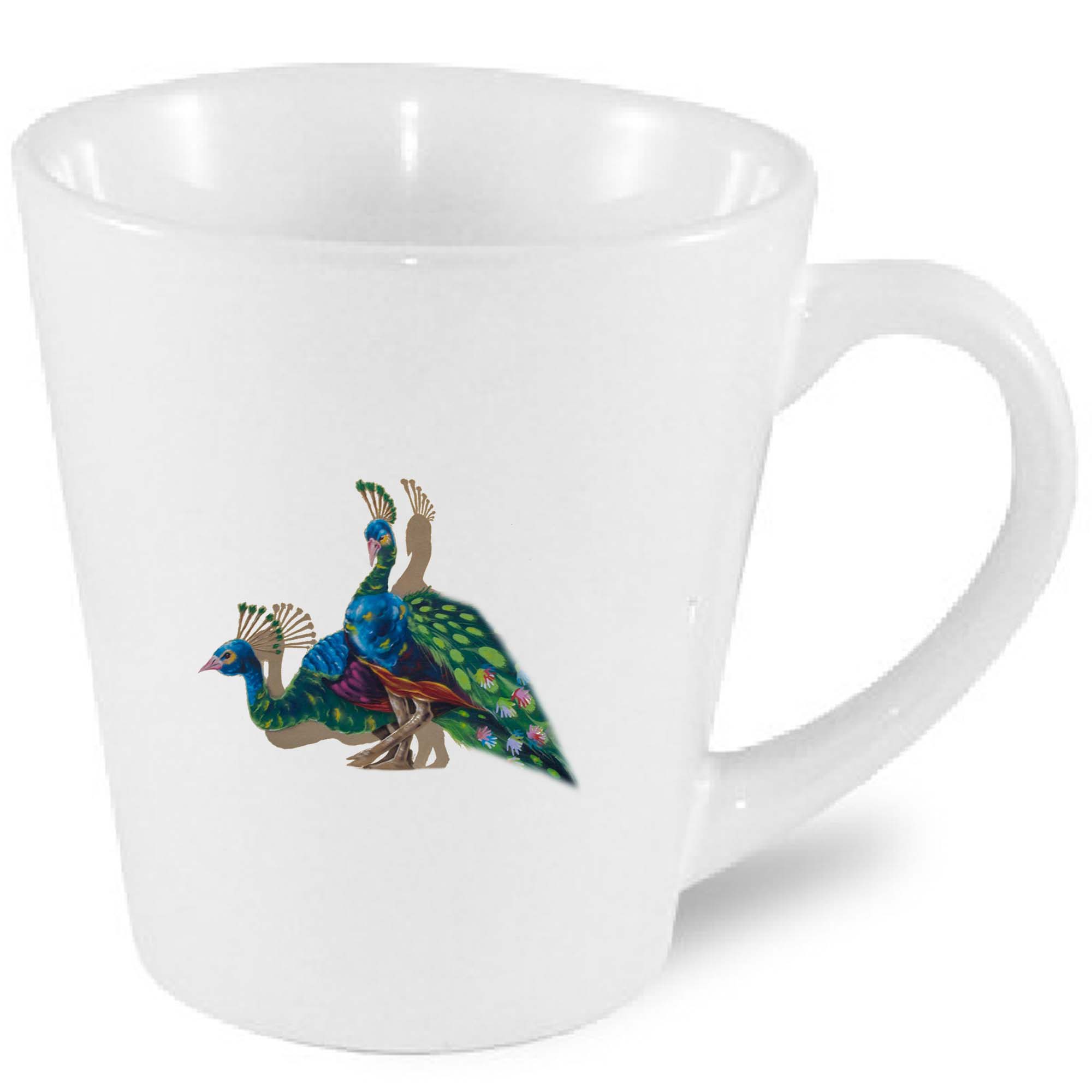 Kubek latte Folk Art - Pawie z Podlasia