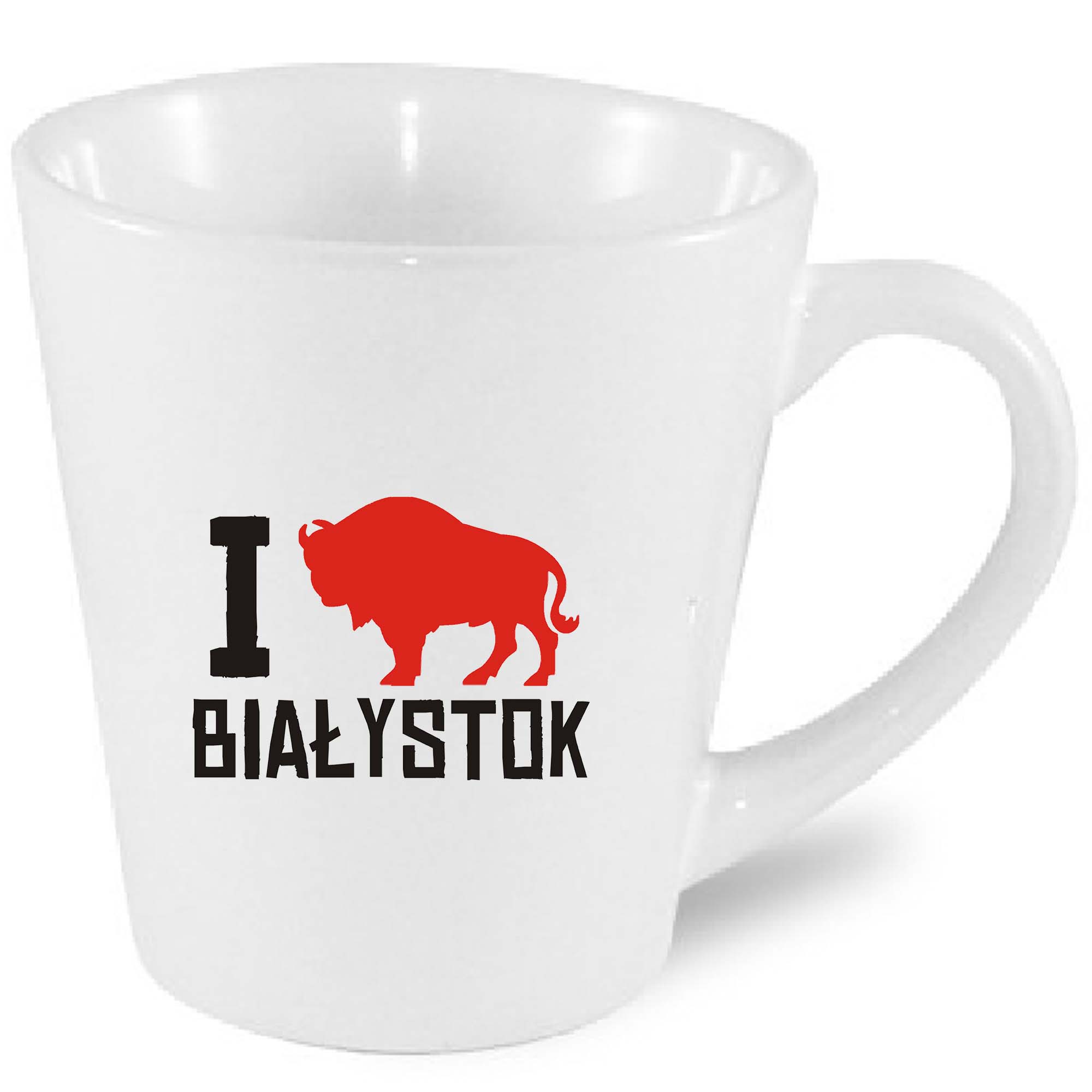 Kubek latte Kocham Białystok