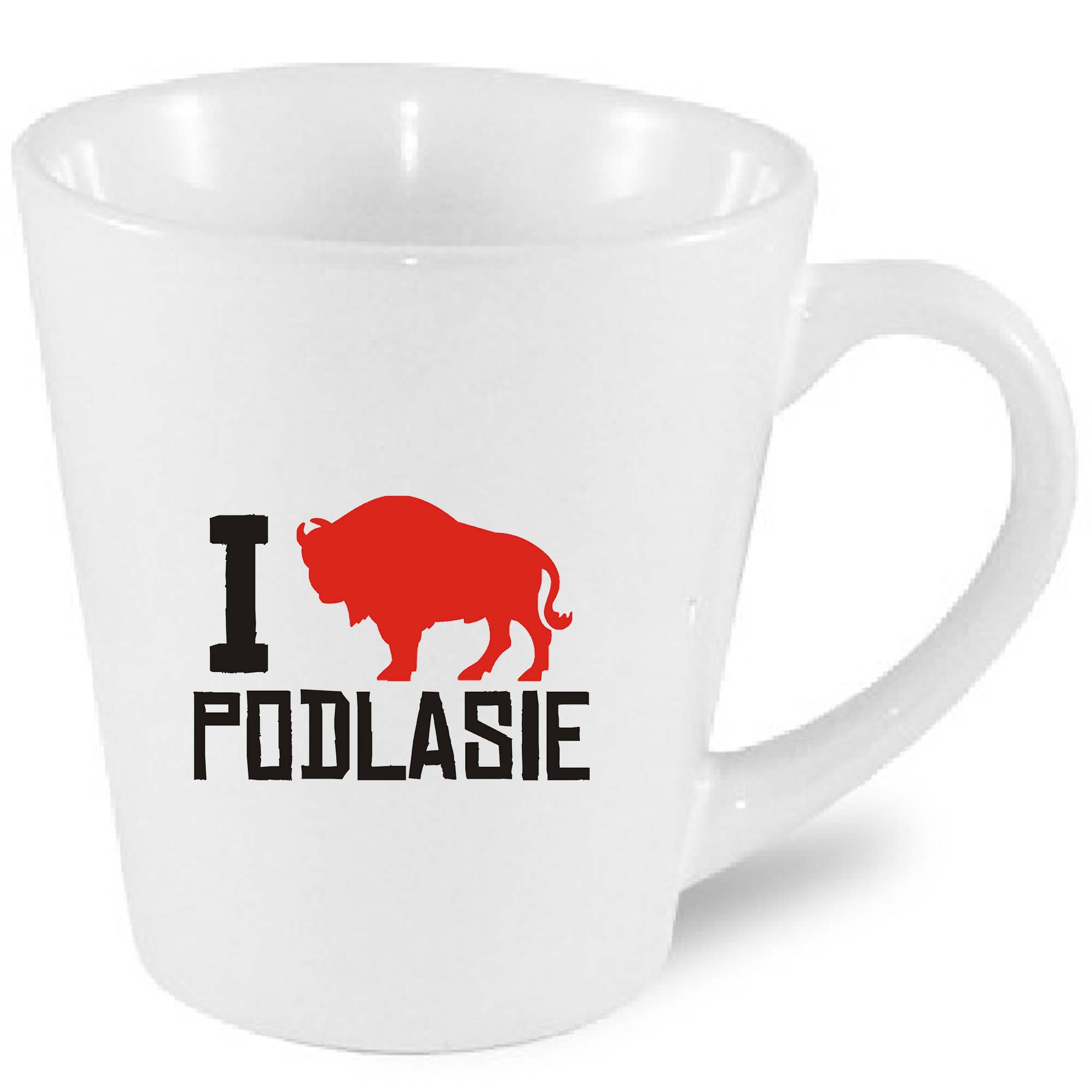 Kubek latte Kocham Podlasie