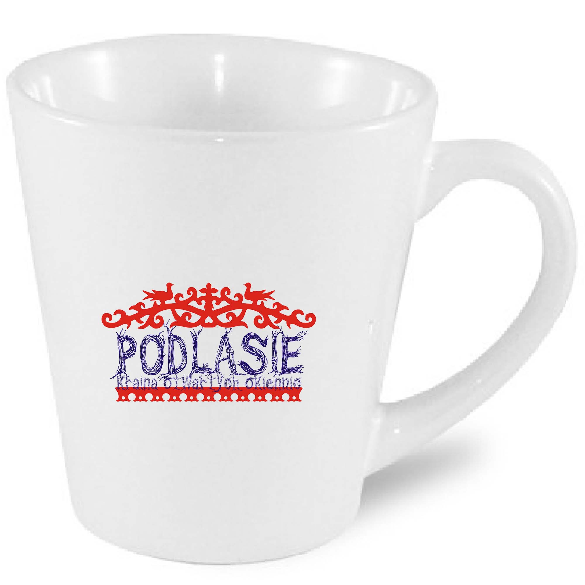 Kubek latte Kolorowe Okiennice Podlasia