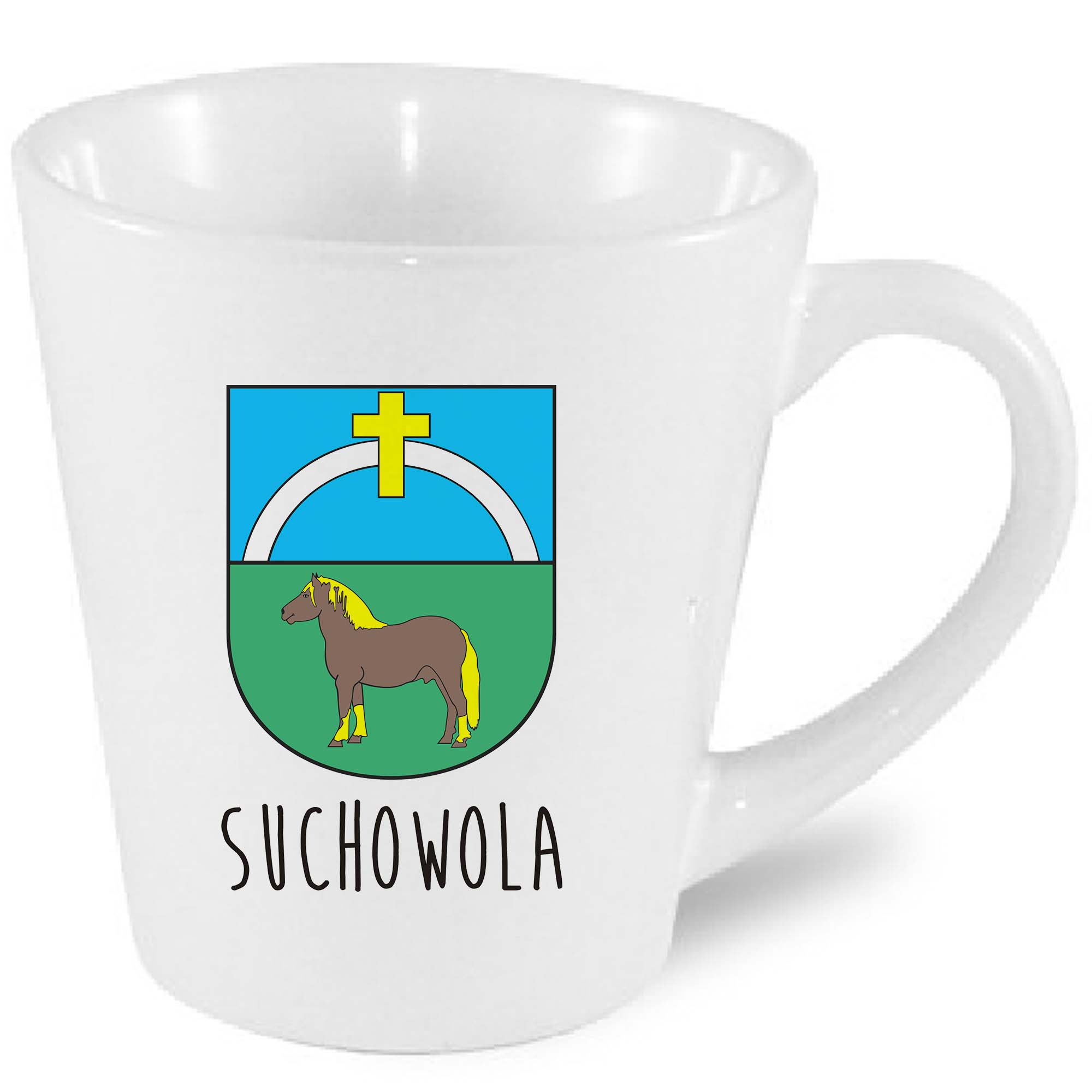 Kubek latte Środek Europy To Suchowola!