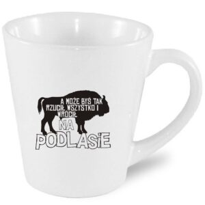 Kubek latte Ucieknij na Podlasie