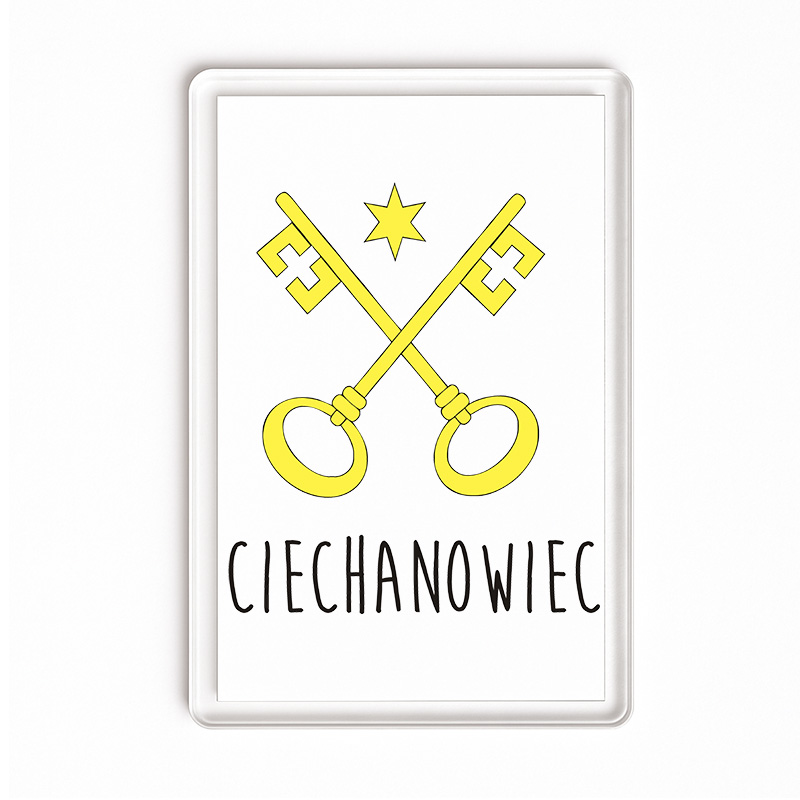 Magnes akrylowy Ciechanowiec - Klucz do Podlasia