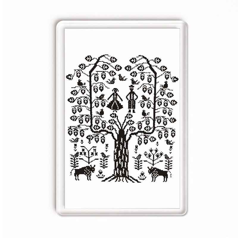 Magnes akrylowy Drzewo Ludowe Podlasia