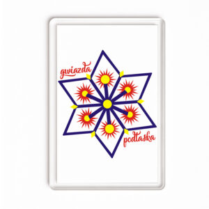 Magnes akrylowy Folkowa Gwiazda Podlaska