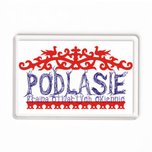 Magnes akrylowy Kolorowe Okiennice Podlasia