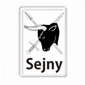 Magnes akrylowy Pamiątka Podlaska z Sejn