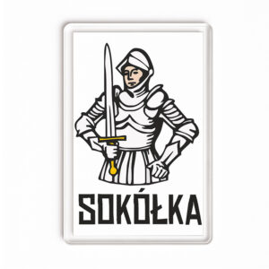 Magnes akrylowy Pamiątka podlaska z Sokółki