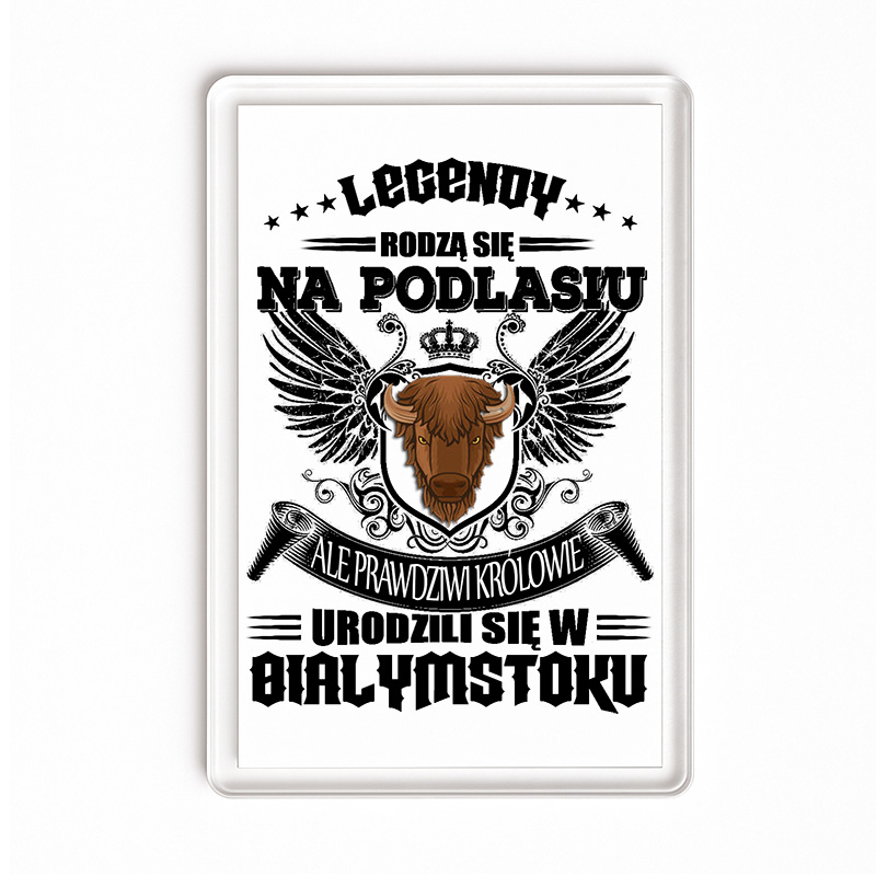 Magnes akrylowy Podlaska Legenda Królewski Białystok