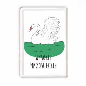 Magnes akrylowy Podlaski Łabędź - Wysokie Mazowieckie