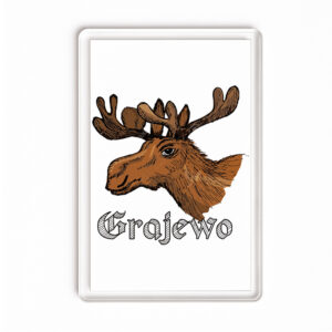 Magnes akrylowy Podlaski Łoś - Grajewo