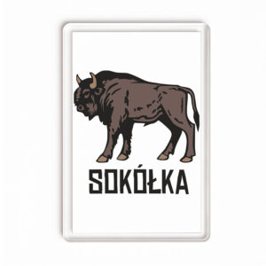 Magnes akrylowy Podlaski Żubr - Sokółka