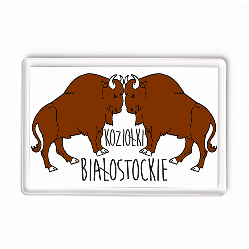 Magnes akrylowy Podlaskie Koziołki - Made in Białystok