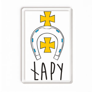 Magnes akrylowy Podlaskie Łapy - Siła i Tradycja